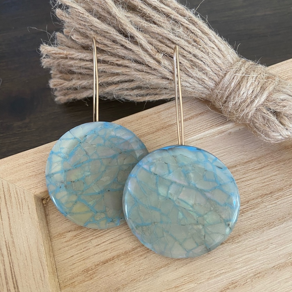 Beautiful hand-crafted earrings. One of a kind!